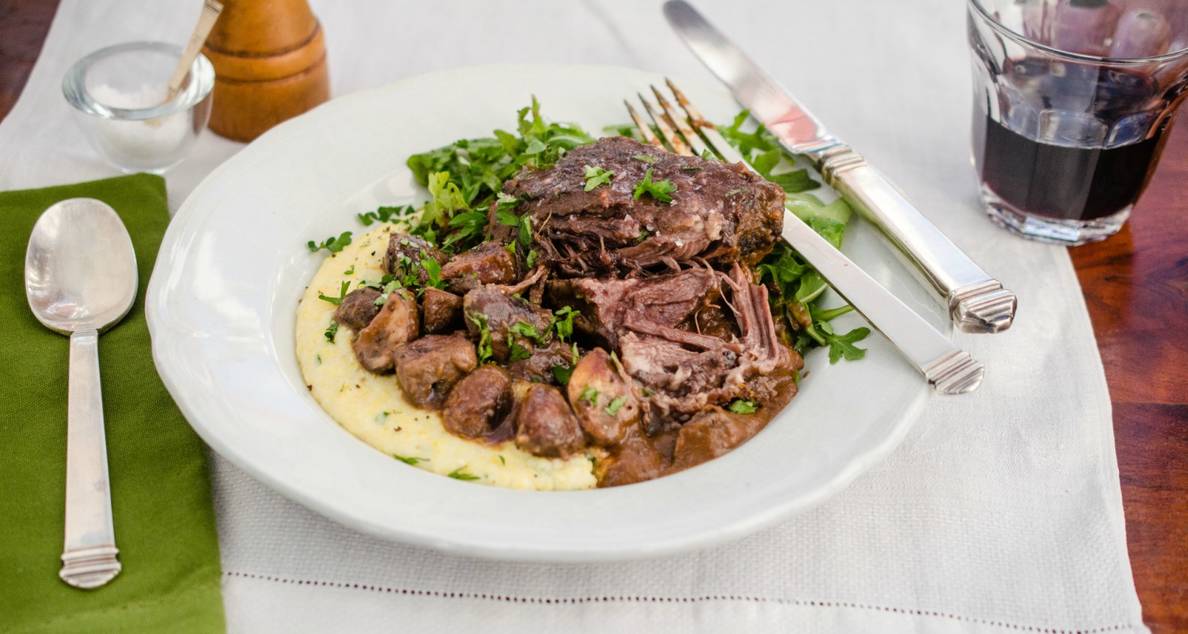 Braised short ribs are perfect for blustery days.